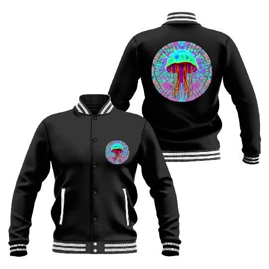 Glowing Jellyfish Baseball Jackets