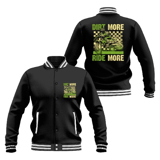 Dirt Bike Racing Motorcycle Ride Mudding Motocross Baseball Jackets