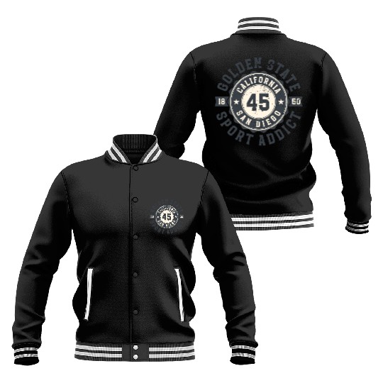 California Golden State San Diego Sport Addict Baseball Jackets