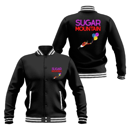 Sugar Mountain Walking the Noisy Fair just 19 yrs Baseball Jackets