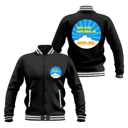 Super-dad super-hero Best dad Father's day Comics Baseball Jackets