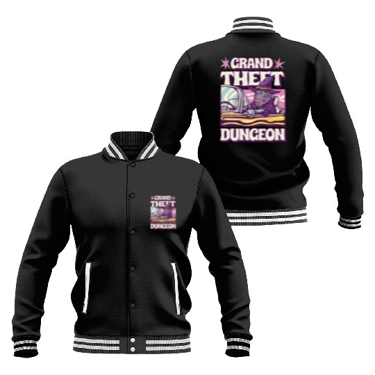 Grand Theft Dungeon Baseball Jackets