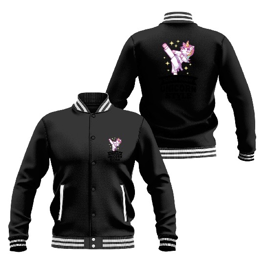 Unicorn Karate Martial Arts Martial Arts Baseball Jackets