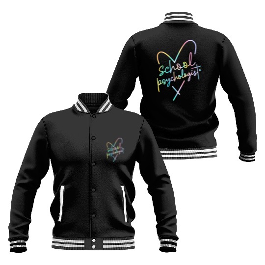 School Psychologist Back To School Mental Health M Baseball Jackets