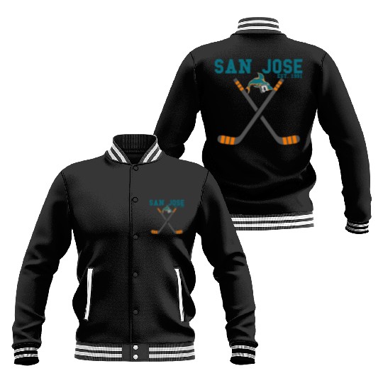 San Jose Sports Team Est 1991 Novelty Athletic Baseball Jackets