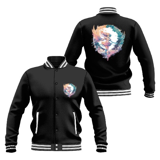 Watercolor Fairy Fairycore Grunge Pastel Goth Aest Baseball Jackets