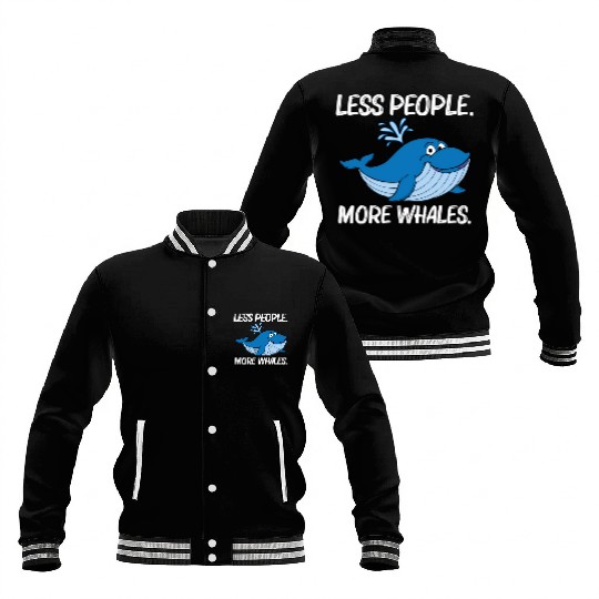 Whale For Orca Narwhal Blue Whales Baseball Jackets