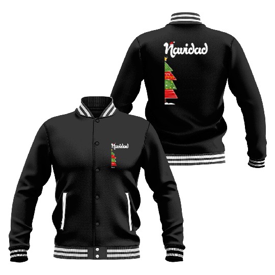 Feliz Navidad Spanish Ugly Baseball Jackets