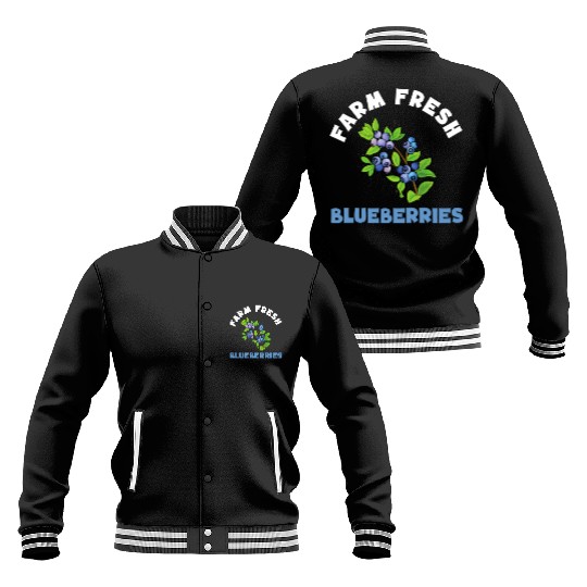 Blueberries Graphics Blueberry Farmer Blueberry Baseball Jackets