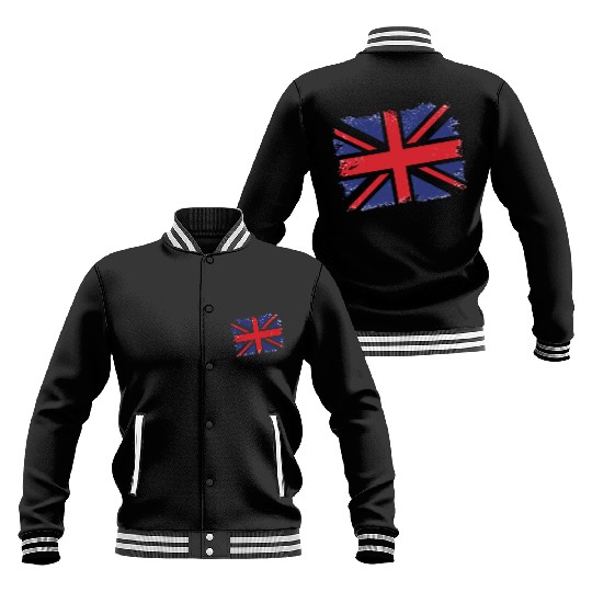 Union Jack Vintage UK Flag Great Britain UK Baseball Jackets