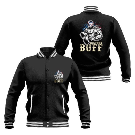 History Buff Independence Day Lincoln Patriot USA Baseball Jackets