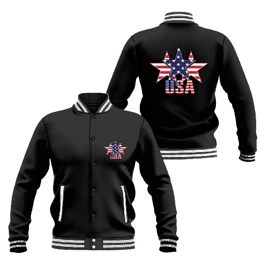 God bless America the land of the free Baseball Jackets