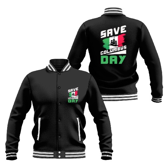 Christopher Columbus Italian American Columbus Day Baseball Jackets