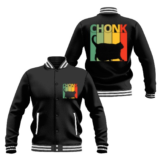 Cat Meme Chonk Dank Meme Chonk Baseball Jackets