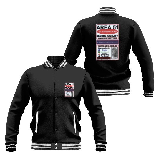 Area 51 Reverse Engineering Pass Baseball Jackets