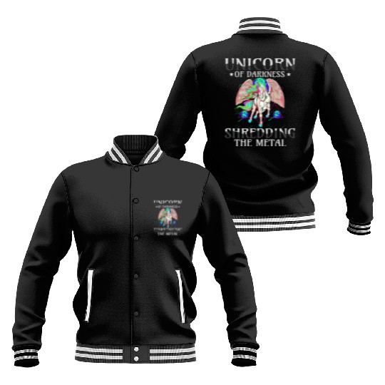 Goth Rock Satan Unicorn Festivals Death Metal Baseball Jackets