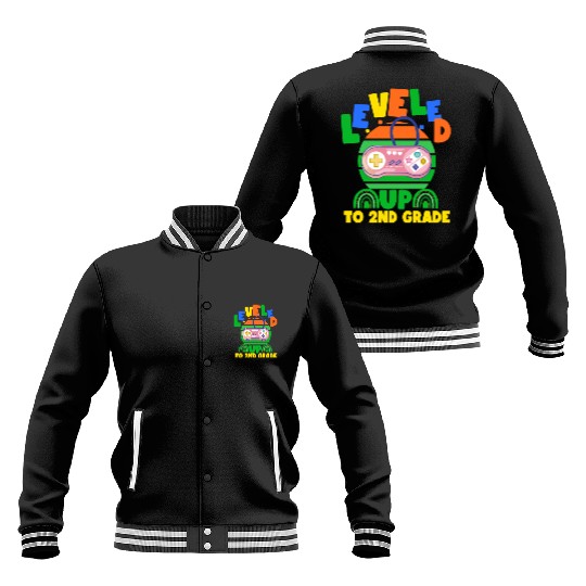 Level up to 2nd grade, back to school Baseball Jackets
