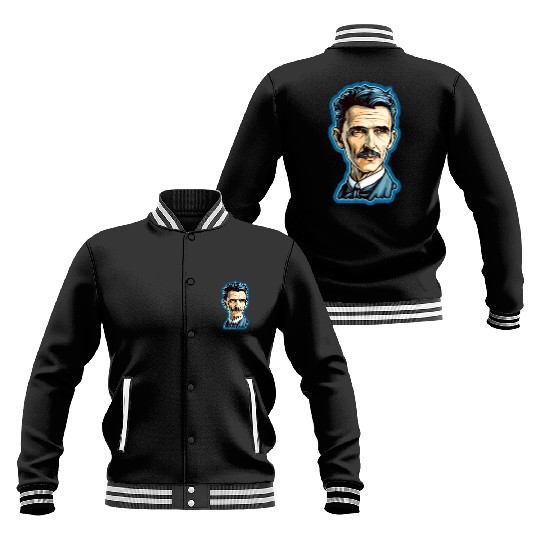 Nikola Tesla Physics Nerd Geek Baseball Jackets
