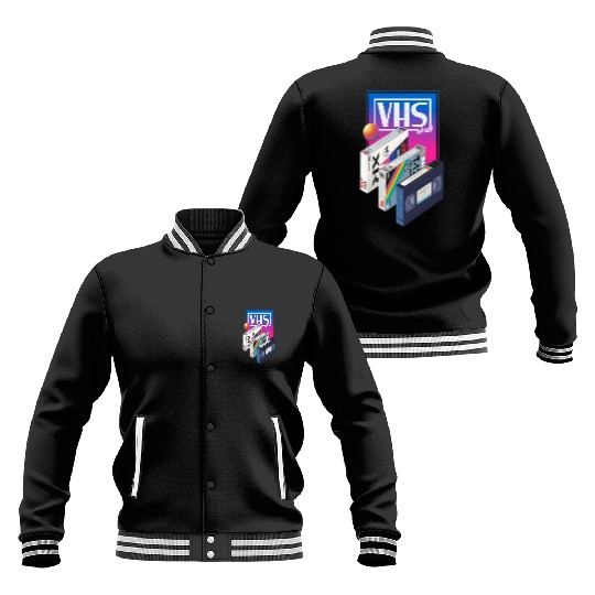 80s T ShirtVHS world Baseball Jackets