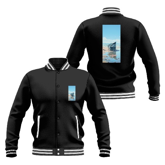 Beach and piano Baseball Jackets