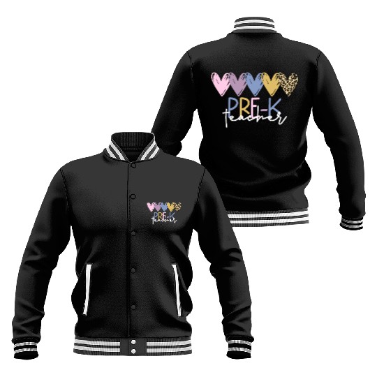 Pre-K Teacher Back To School Pre-K Teacher Baseball Jackets