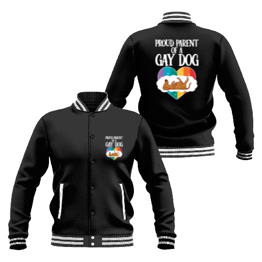 Proud Parent Of A Gay Dog 4 Baseball Jackets