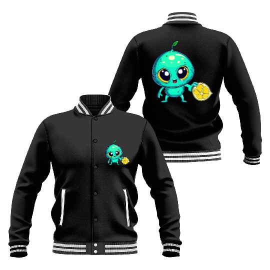 Alien Fruit Magic: Sweet Lemon from Outer Space Baseball Jackets