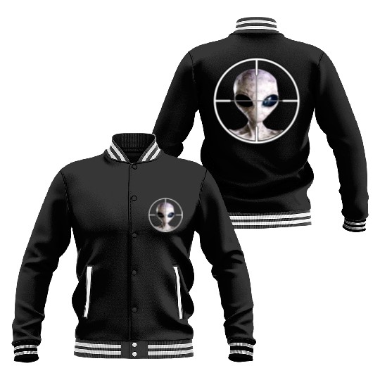 Area 51 Alien Sniper Gamers and Movie Lovers! Baseball Jackets