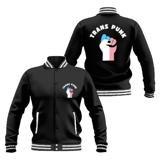 Trans Punk Transgender Pride Baseball Jackets