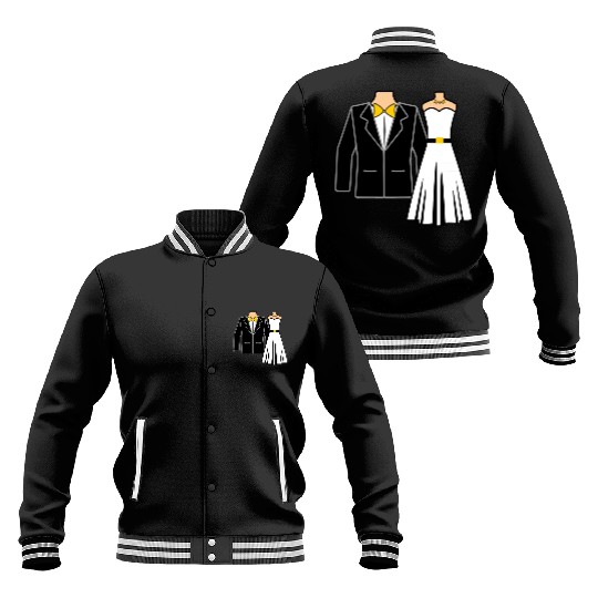 Wedding clothes bride groom Baseball Jackets