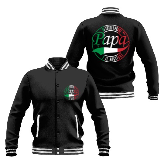Di Tutti I Padri Papa Italian Flag Father's Day Baseball Jackets
