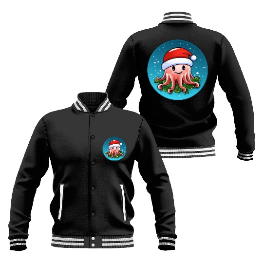 Jellyfish Christmas Baseball Jackets
