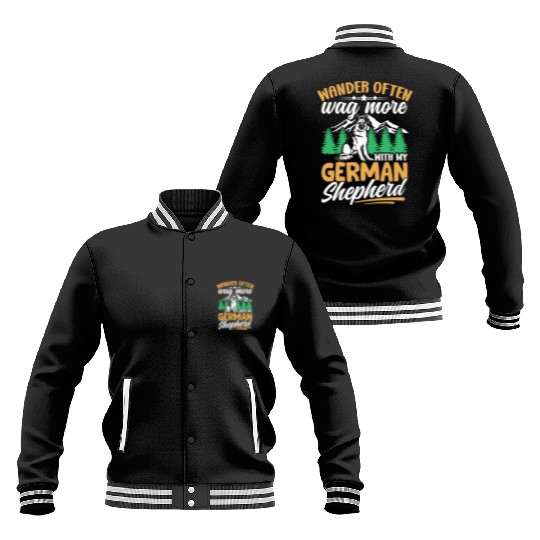 Dog Owner Lover German Shepherd Mom And Dad Baseball Jackets