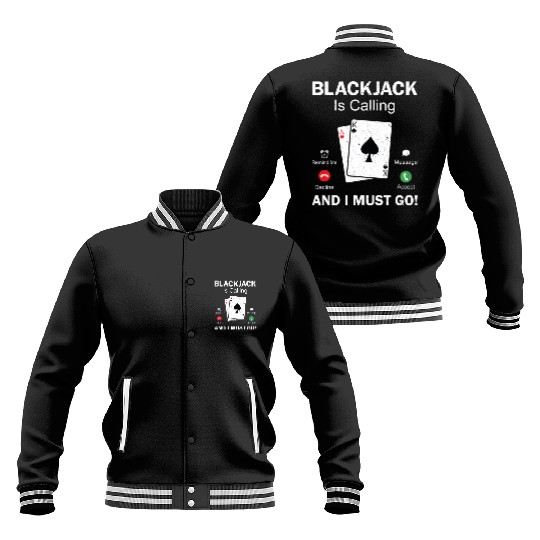 Blackjack Gambling 21 Blackjack Baseball Jackets