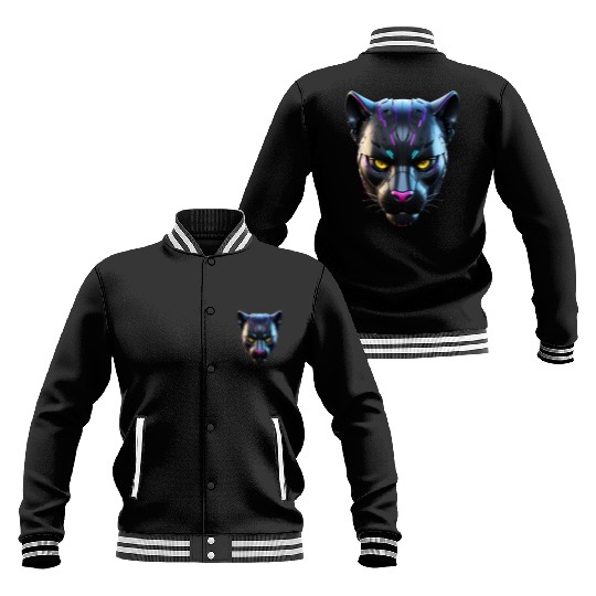 Robot Black Panther Baseball Jackets