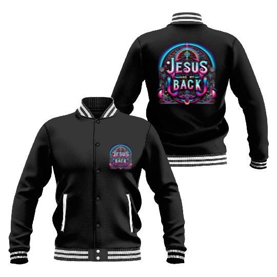 Jesus Has My Back 26 Baseball Jackets