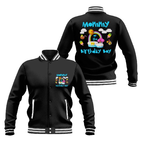 Mommy of the Birthday Boy Baseball Jackets