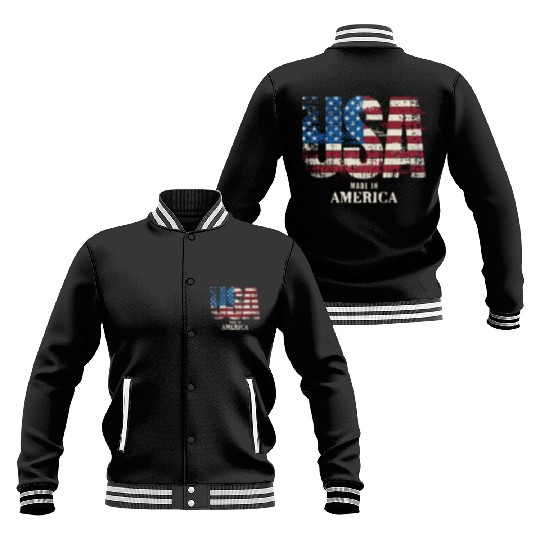 USA Made in America Baseball Jackets