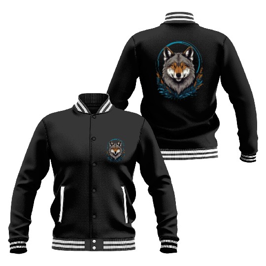 Flag Wolves July Howling Wolf Baseball Jackets