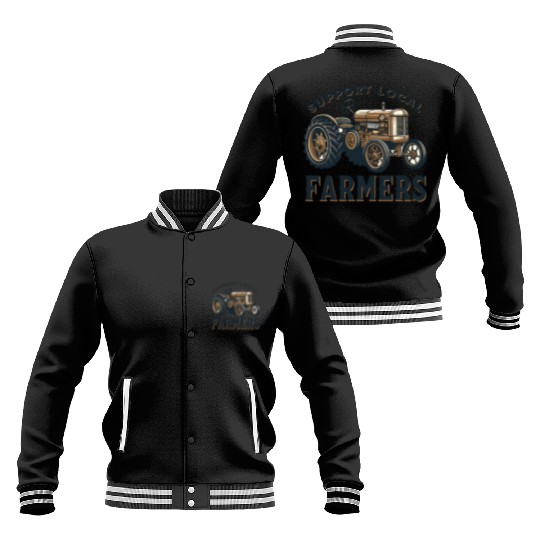 Farmers Market Farmer Agriculture Farming Food Baseball Jackets