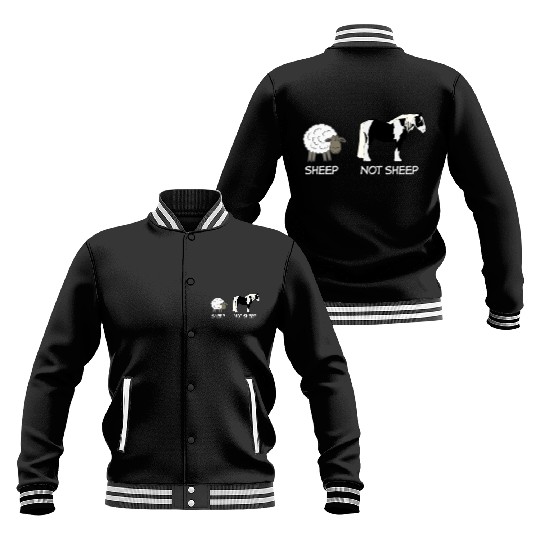 Sheep and Horse Shepherd Farmer Baseball Jackets