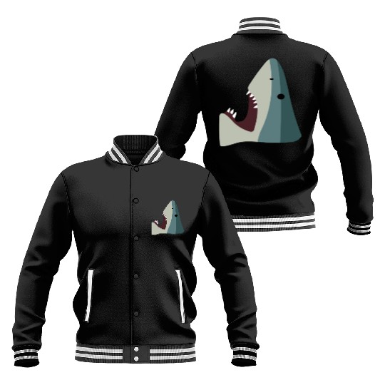 Shark Stepping On A Brick Toy Funny Internet Meme Baseball Jackets