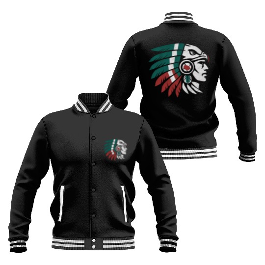 Aztec Warrior Indigenous Mexican Aztec Jaguar Baseball Jackets