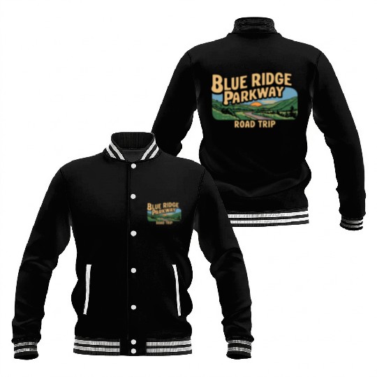 Blue Ridge Parkway Road Trip Adventure Baseball Jackets