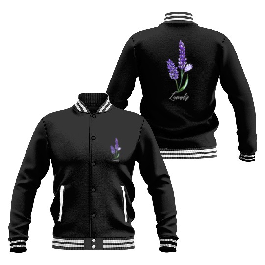 Lavender Flowers, Keen Gardner, Flower lover Baseball Jackets