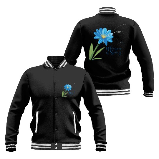 Blue Blossom Beauty “blue flowers” Baseball Jackets