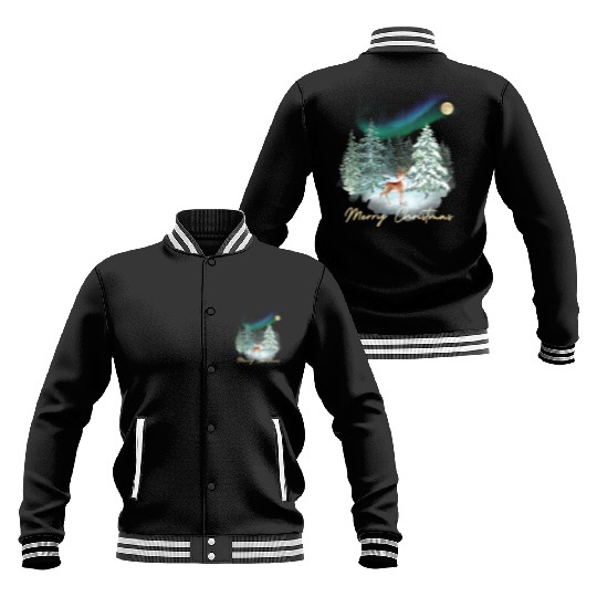 Christmas feeling winter wonderland with nordic Baseball Jackets
