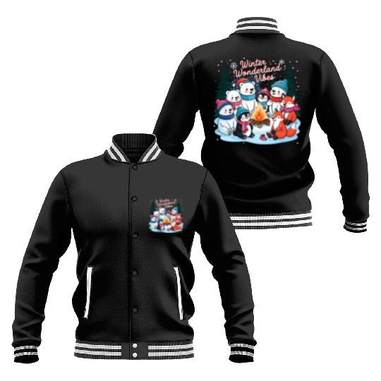 Winter Wonderland Snowflake Baseball Jackets