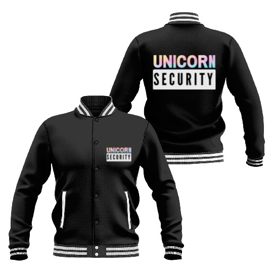 Unicorn Security - Mom Dad Daughter Adult Kids Baseball Jackets