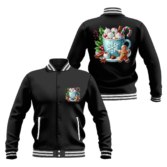 Christmas ice cream, Coquette Chistmas Baseball Jackets